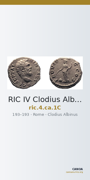 RIC IV Clodius Albinus 1C — CANOA