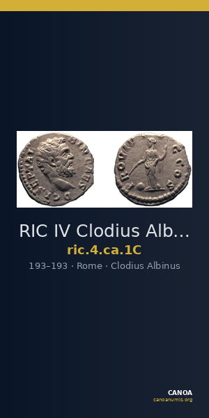 RIC IV Clodius Albinus 1C — CANOA