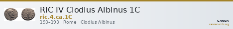RIC IV Clodius Albinus 1C — CANOA