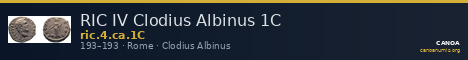 RIC IV Clodius Albinus 1C — CANOA