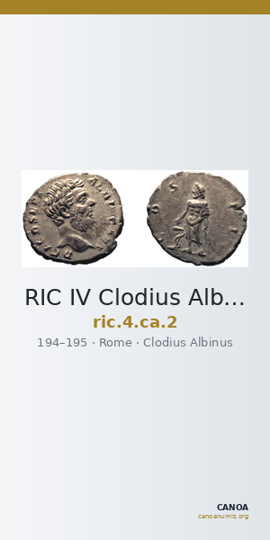 RIC IV Clodius Albinus 2 — CANOA