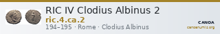 RIC IV Clodius Albinus 2 — CANOA
