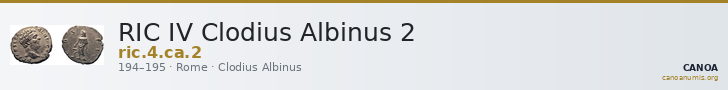 RIC IV Clodius Albinus 2 — CANOA