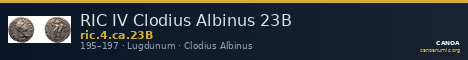 RIC IV Clodius Albinus 23B — CANOA