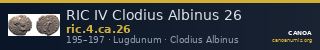 RIC IV Clodius Albinus 26 — CANOA