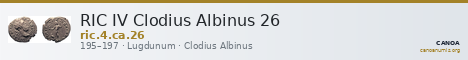 RIC IV Clodius Albinus 26 — CANOA