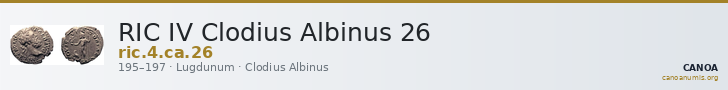 RIC IV Clodius Albinus 26 — CANOA