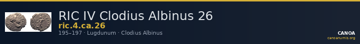 RIC IV Clodius Albinus 26 — CANOA