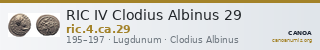 RIC IV Clodius Albinus 29 — CANOA