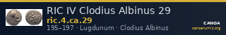 RIC IV Clodius Albinus 29 — CANOA