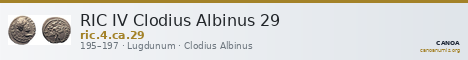 RIC IV Clodius Albinus 29 — CANOA