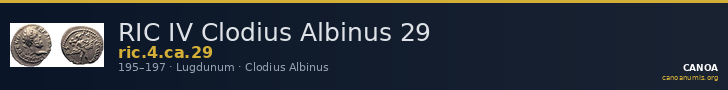 RIC IV Clodius Albinus 29 — CANOA