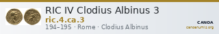 RIC IV Clodius Albinus 3 — CANOA