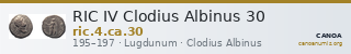 RIC IV Clodius Albinus 30 — CANOA