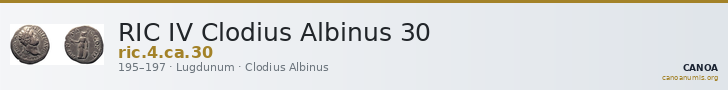 RIC IV Clodius Albinus 30 — CANOA