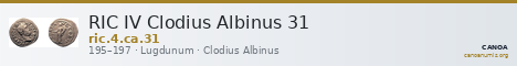 RIC IV Clodius Albinus 31 — CANOA