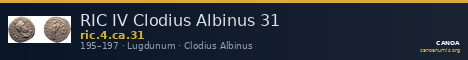 RIC IV Clodius Albinus 31 — CANOA