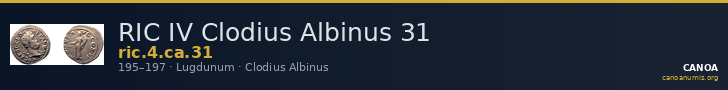 RIC IV Clodius Albinus 31 — CANOA