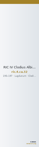 RIC IV Clodius Albinus 32 — CANOA