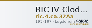 RIC IV Clodius Albinus 32Aa — CANOA