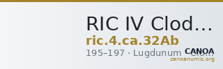 RIC IV Clodius Albinus 32Ab — CANOA