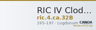 RIC IV Clodius Albinus 32B — CANOA