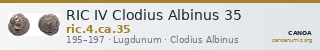 RIC IV Clodius Albinus 35 — CANOA