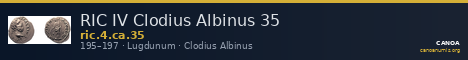 RIC IV Clodius Albinus 35 — CANOA