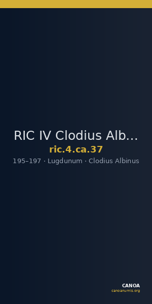 RIC IV Clodius Albinus 37 — CANOA