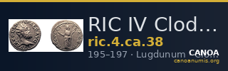 RIC IV Clodius Albinus 38 — CANOA