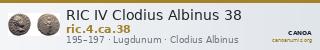 RIC IV Clodius Albinus 38 — CANOA