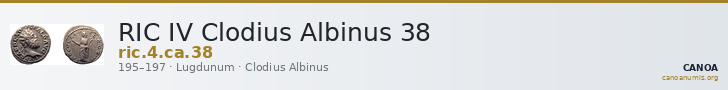 RIC IV Clodius Albinus 38 — CANOA