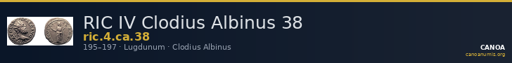 RIC IV Clodius Albinus 38 — CANOA