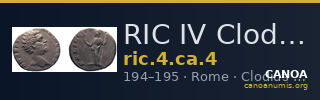 RIC IV Clodius Albinus 4 — CANOA
