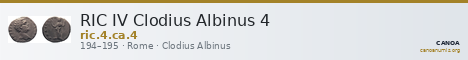 RIC IV Clodius Albinus 4 — CANOA