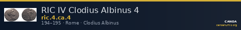 RIC IV Clodius Albinus 4 — CANOA