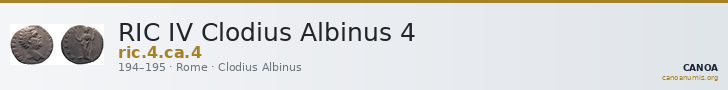 RIC IV Clodius Albinus 4 — CANOA