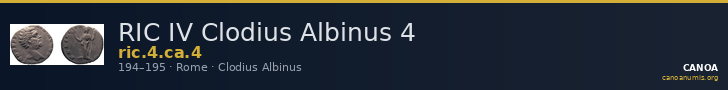 RIC IV Clodius Albinus 4 — CANOA