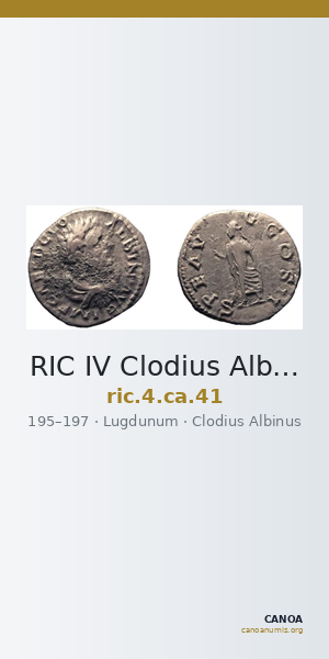 RIC IV Clodius Albinus 41 — CANOA