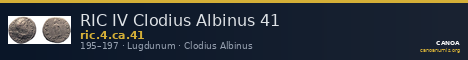 RIC IV Clodius Albinus 41 — CANOA