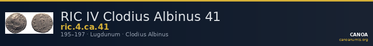 RIC IV Clodius Albinus 41 — CANOA