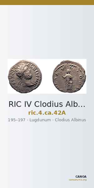 RIC IV Clodius Albinus 42A — CANOA