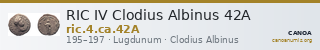 RIC IV Clodius Albinus 42A — CANOA