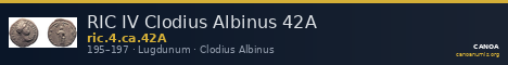 RIC IV Clodius Albinus 42A — CANOA