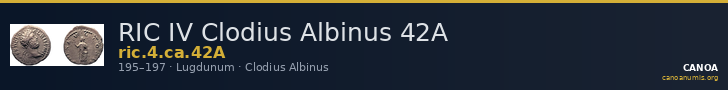 RIC IV Clodius Albinus 42A — CANOA