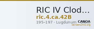 RIC IV Clodius Albinus 42B — CANOA