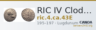 RIC IV Clodius Albinus 43E — CANOA
