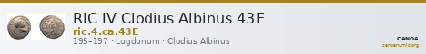 RIC IV Clodius Albinus 43E — CANOA