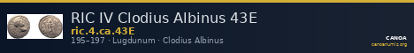 RIC IV Clodius Albinus 43E — CANOA