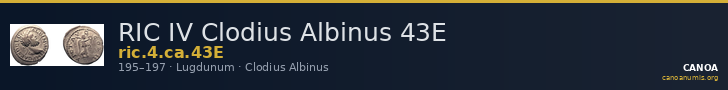 RIC IV Clodius Albinus 43E — CANOA